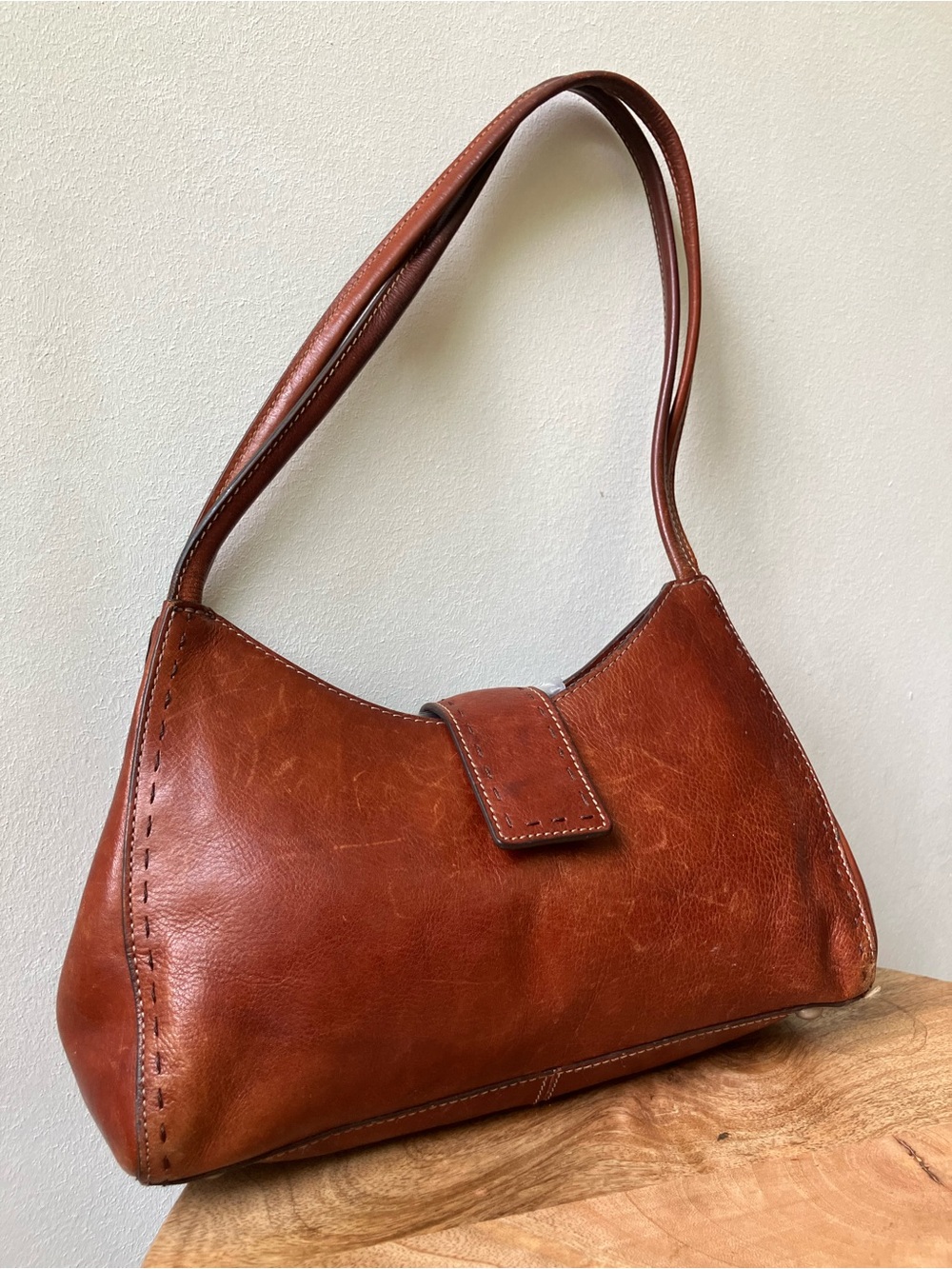 Fossil | Sedona Vintage 90's Leather MCM Small Shoulder Bag - Picture 2 of 11